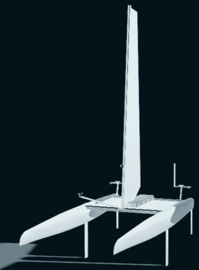 Sail Machines — rigid-wing catamaran architecture study